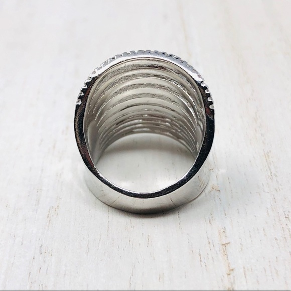 SWAROVSKI* crystal 18K GP cocktail ring, size approx 7.5, NWOT - Picture 8 of 10